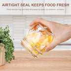 17oz Airtight Glass Jars, 6 Pack Clamp Lid Canisters, Small Food Storage Containers for Spices, Nuts, Snacks, Canning Jar for Jams & Pickling, Pantry Organization - Image 4