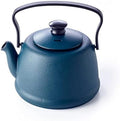 Beka Junna 1 Litre Cast Iron Tea Maker Teapot with Stainless Steel Infuser, Folding Handle and Non-Drip Pouring Spout Kettle Suitable for All Heat Sources - Ocean Colour by Unknown