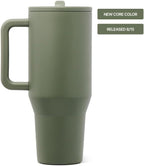 HydroJug Traveler 32oz, Insulated Tumbler with Handle & Straw, Courtyard - Image 2
