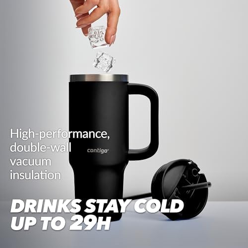 Contigo Streeterville Tumbler, Stainless Steel Vacuum Insulated, Leak-Proof, Cold for 29 Hours, Fits in cupholders, Licorice, 30oz (Pack of 2) - Image 4