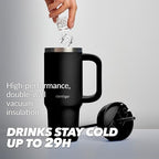 Contigo Streeterville Tumbler, Stainless Steel Vacuum Insulated, Leak-Proof, Cold for 29 Hours, Fits in cupholders, Licorice, 30oz (Pack of 2) - Image 4