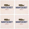 CafePress Nantucket Massachusetts. Tumbled Stone - Set of 4 Coasters Set of 4 by CafePress