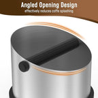 Coffee Knock Box, 650ml Stainless Steel Coffee Puck Bin with 2 Brushes, Professional Espresso Knock Box with Removable Shock-Absorbing Knock Bar for Cafe Kitchen Restaurant - Image 3