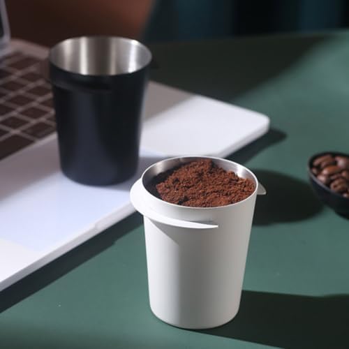 Coffee Dosing Cup 58mm Stainless Steel Mug for Espresso Machine (Silver L) - Image 4