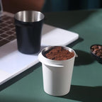 Coffee Dosing Cup 58mm Stainless Steel Mug for Espresso Machine (Black L) - Image 5