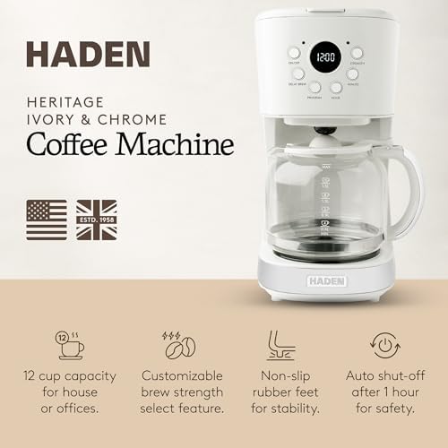 HADEN Coffee Machine, 12 Cup Programmable Drip Coffee Maker - Image 2