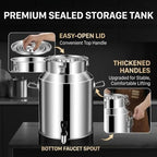 201 Stainless Steel Milk Bucket with Spigot 5L Water Jug Dispenser Can Pail - Image 5