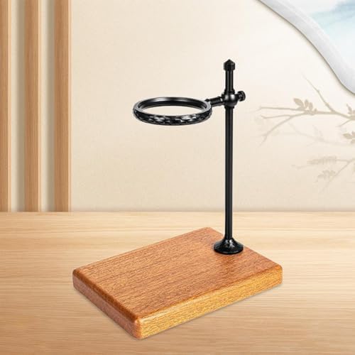Pour Coffee Station Drip Coffee Stand Wooden Reusable Multifunction with Part for Coffee Lovers, Black - Image 4