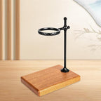 Pour Coffee Station Drip Coffee Stand Wooden Reusable Multifunction with Part for Coffee Lovers, Black - Image 4