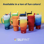 Silipint 32oz Silicone Humbler Tumbler with Handle, Flip Lid and Straw – BPA-Free, Non-Toxic, Unbreakable, Microwave, Dishwasher Safe – Perfect for Tea, Cold Water, The Patriot - Pack of 2 - Image 6