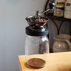 Lehman's Manual Coffee Grinder with Mason Jar Grounds Storage, Comfortable Grip Quiet Smooth Non-Electric Hand Crank, Standard Grind - Image 5