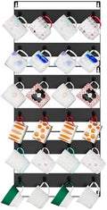 IBUYKE Coffee Mug Holder Wall Mounted,Set of 3,24 Hooks,Black TBJ005B-3 by IBUYKE