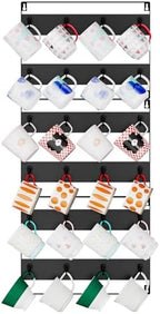 IBUYKE Coffee Mug Holder Wall Mounted,Set of 3,24 Hooks,Black TBJ005B-3 by IBUYKE