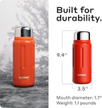BOBBER 26 oz Stainless Steel Heavy Duty Thermo Flask with Removable Tea Infuser – Keeps Hot 28 Hours, Cold 42 Hours – Rugged, Leak-Proof, Dishwasher Safe Vacuum Insulated Bottle (Red) - Image 6