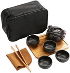 Ceramic Porcelain Kung Fu Travel Tea Set 3/5 Pcs Bag Box by Unknown
