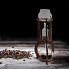 Iced Coffee Cold Brew Drip Tower Coffee Maker Wooden Suitable for Home Coffee Shops Cafes and Offices to Make Delicious Cold Extracted Coffee (6-8 cup) - Image 6