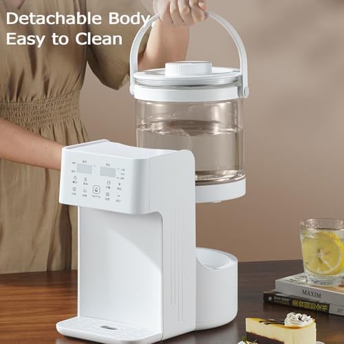 3L Instant Hot Water Dispenser,Instant Electric Kettle,Detachable High‑Borosilicate Glass Tank,Adjustable Temperature & Volume,Adjustable Temp Hot Water Dispenser for Home & Office - Image 4