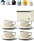 KIVY Cappuccino Cups set - 4x 8oz - Thick-walled stoneware cappuccino cup by KIVY