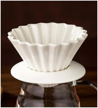 1pc Ceramic Coffee Filter Dripper, Cupcake Pour Over, Permanent Hand Brewed Cup Accessory(Coffee Filter) - Image 2