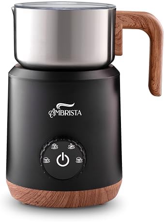 All in One 16oz Stainless Steel Electric Milk Frother | Foam Maker for Coffee | Hot and Cold Froth, Heated Milk, Hot Chocolate and More | Dishwasher Safe and Easy to Clean by Unknown