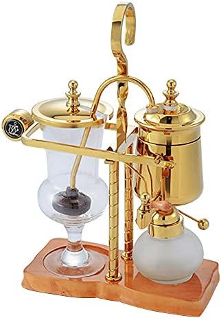 Siphon Coffee Maker Kit, 400ML/13.5Oz Belgian/Belgium Family Balance Syphon Coffee & Tea Brewer Elegant Double Ridged Fulcrum with Tee Handle by RudiUsoy
