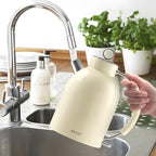 ASCOT Electric Kettle, 1.5L Stainless Steel Interior Water Boiler, Cream - Image 4