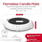 Candle Warmer Black with White and Red Warmer - Image 5