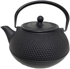 M.V. Trading T7007 Cast Iron Teapot, 40-Ounce, Black Hobnail - Image 2