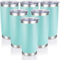 20 oz Tumblers Bulk Stainless Steel Tumbler with Lid, 6 Pack by CoolYoleb