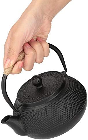 Tea Kettle, 800Ml Japanese Cast Iron Teapot with Removable Infuser/Strainer Cast Iron Tea Kettle Stovetop for Stovetop Black - Image 6