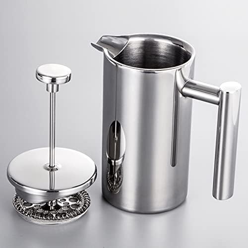 Irfora Double Walled Insulated French Press Coffee Maker Pot, 304 Stainless Steel, Ergonomic Handle for Office and Home, 800ml (800ml) - Image 3