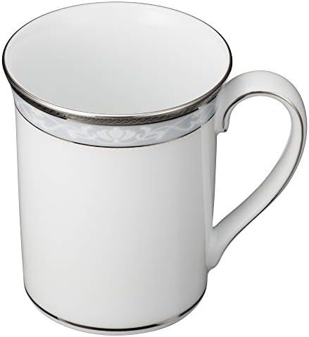 Noritake P91332/4336 Mugs (Pair) 310cc Hampshire Platinum 2 Piece Fine Porcelain - Image 5