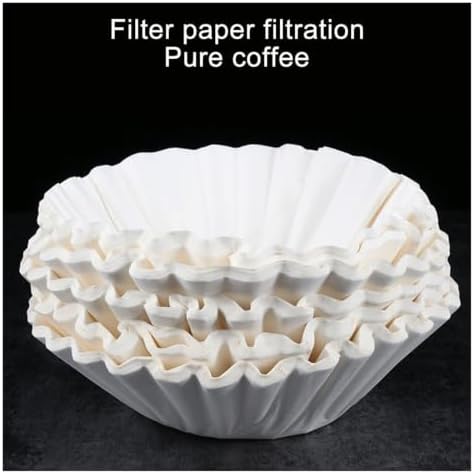 50 / 100Pcs Basket Coffee Filters Replacement White Coffee Paper Pod Paper Filters For 8-12 Cup Makers(50pcs) - Image 2