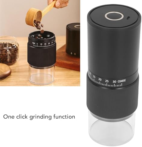 AUNMAS Electric Coffee Grinder Portable USB Rechargeable with Ceramic Burr 40 Adjustable Settings for Espresso French Press Drip Coffee Compact Travel Home Office Use - Image 6