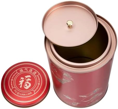 Tea Tinplate Canister Metal Jar with Airtight Lid - Image 3