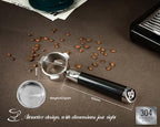 2024 upgrade 54mm Bottomless Portafilter | Bottomless Naked Portafilter | Fits Breville Barista Express and 54mm Breville Machines, Black - Image 2