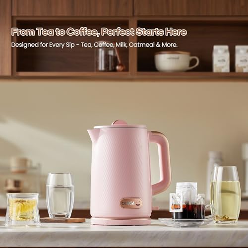 OLEGA Electric Tea Kettle: 1200W Fast Boil Electric Water Kettles 1.5L - Image 2