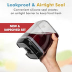 Shazo 6PC (0.5L, 2.1 Cup, 17oz) Airtight Food Storage Containers + 6 Spoons - Image 2