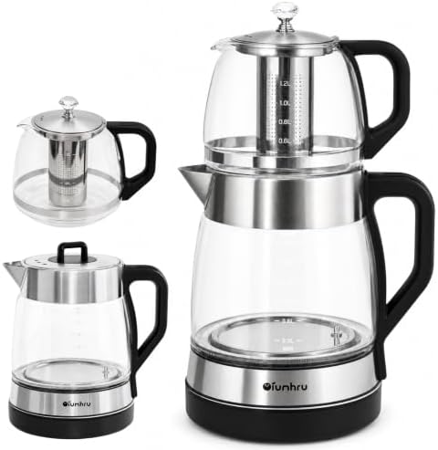 Turkish 3L Tea Maker for Home & Kitchen, Electric Double Pot Keep Warm by Unknown