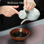 Matcha Whisk Set, 8-PCS Portable Matcha Set with Bowl, Teapot & Travel Bag - Complete Japanese Tea Ceremony Kit Gift (A) - Image 5