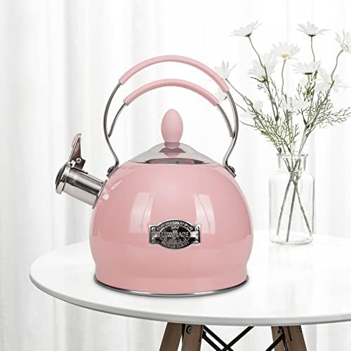 Whistling Tea Kettle Stainless Steel Teapot, Teakettle for Stovetop Induction Stove Top, Fast Boiling Heat Water Tea Pot 2.6 Quart - Image 4