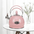 Whistling Tea Kettle Stainless Steel Teapot, Teakettle for Stovetop Induction Stove Top, Fast Boiling Heat Water Tea Pot 2.6 Quart - Image 4