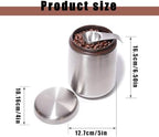 MEKBOK Coffee Canister,Airtight Stainless Steel Kitchen Food Storage Container with Date Tracker and Scoop for Grounds Coffee,Airtight Coffee Beans, Flour,Cereal,(18 OZ - Image 5