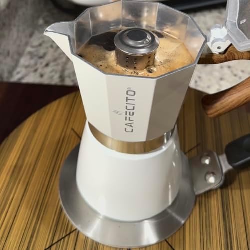 Cuban Coffee Starter Kit - The Cafecito Ritual System | 6-Cup Moka Pot (Cafetera Cubana) with Espuma Tools, Removable Anti-Splash Valve & Espresso Coffee (Crema) - Image 6