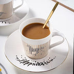 Mirror Cup and Saucer Coffee Cup Mug, Movement Reflection Teacup Horse Cup Creative Gift for Valentine's Day Birthday (Butterfly) - Image 3