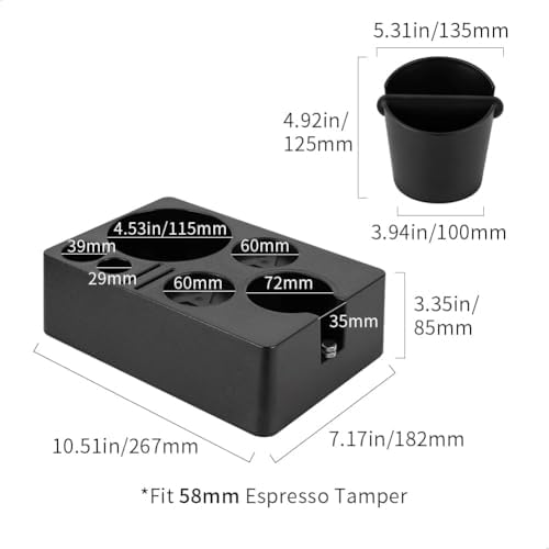 watchget Espresso Station with Knock Box, 58mm Coffee Workspace - Image 2