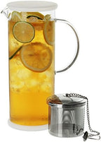 FORLIFE LUCENT Glass Iced Tea Jug with Capsule Infuser, 48-Ounce, Frost by Unknown