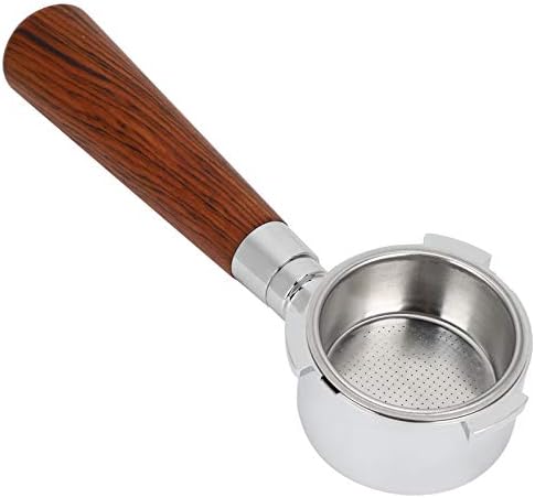 Portafilter Handle for Espresso Machines, Wooden Espresso Filter Holder with 304 Stainless Steel, Reusable Coffee Accessory for Home Barista - Image 2