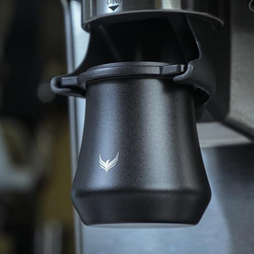 54mm Black Espresso Tool Kit - Magnetic Dosing Funnel, Milk Frothing Pitcher, Ceramic Dosing Cup,Puck Screen, WDT Tool, Grinder Activating Dosing Cup - Image 6