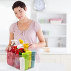 Clear Plastic Storage Bins, Pantry Organizers and Storage Containers Fridge Organizer Bins for Organizing Kitchen Cabinet Organizer Bin Bathroom Freezer Refrigerator Organization - Image 5